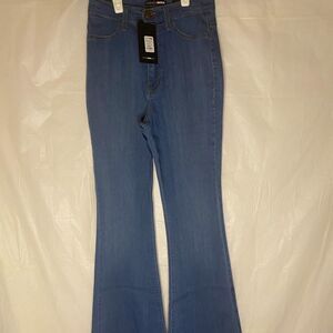 Fashion Nova Medium Blue Wash Flare Jeans Size 7